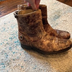 Unique Cracked Frye Boots